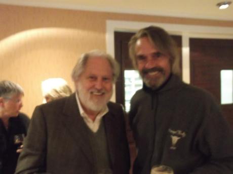 David Puttnam and Jeremy Irons, at the Bellings Dinner. Photo via A Taste of West Cork on Facebook